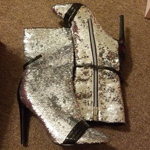 Sequin bootie